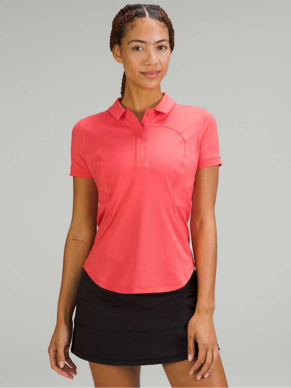 Lululemon quick drying short-sleeve polo shirt size 10